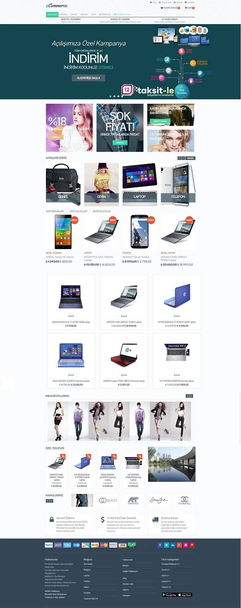 Shop E-ticaret Web Tasarımı