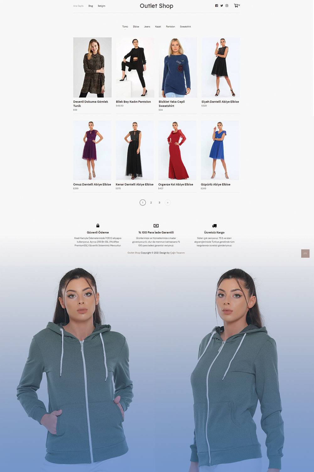Moda e-ticaret tasarımı