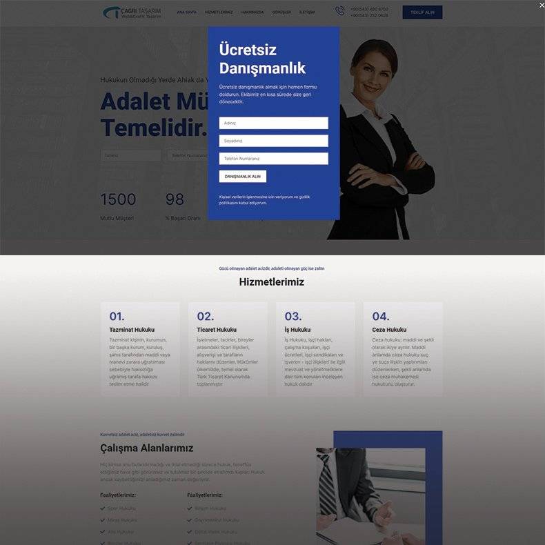 Avukat Web Site Tasarımı