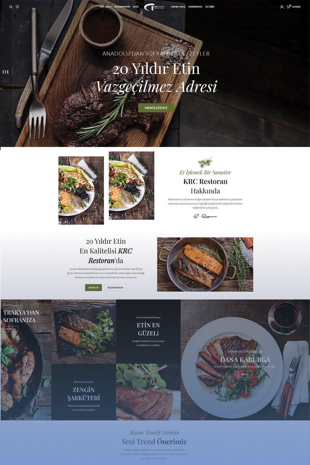 Restoran Web Tasarımı