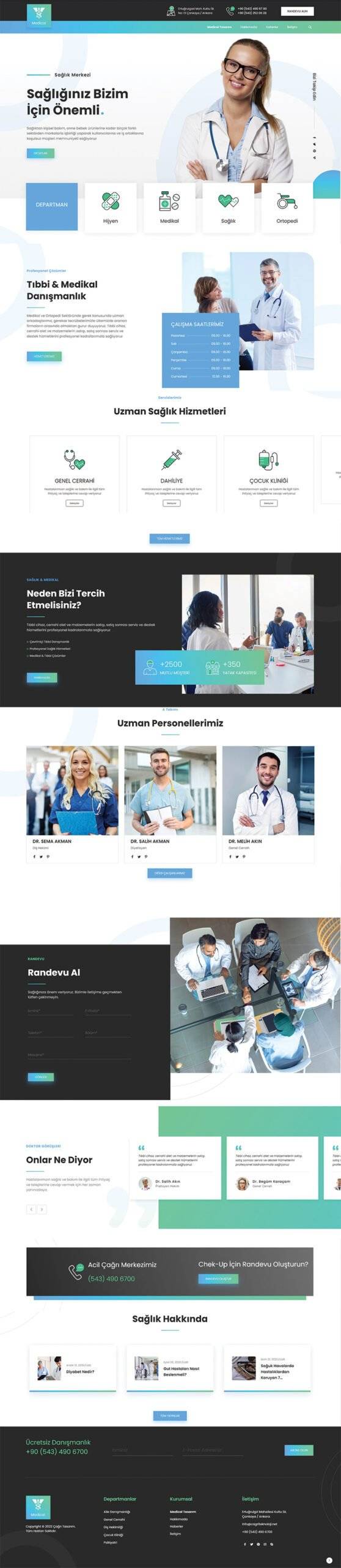 Med Medical Web Tasarımı