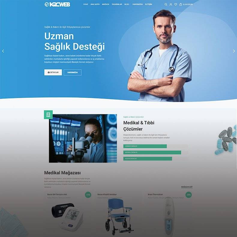 Medikal Shop Web Tasarımı
