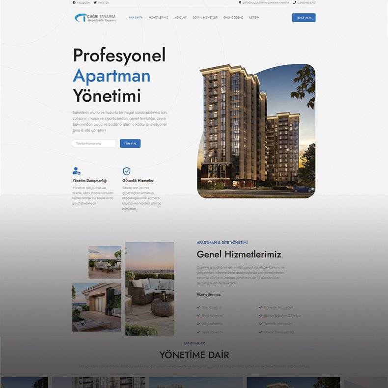 Apartman Yönetimi Web Tasarımı